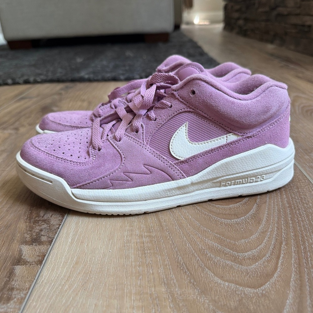 Nike Jordan Stadium 90 Pink Suede Sneakers Women's 8 Orchid Sail HJ4406-500